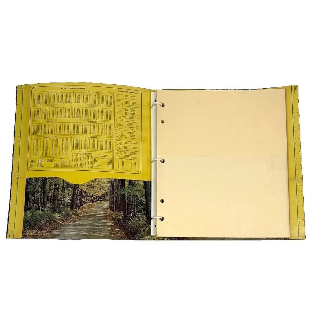 VTG 1978 Forest Botanical Colad Super Holder Folder School Binder Divider Pocket